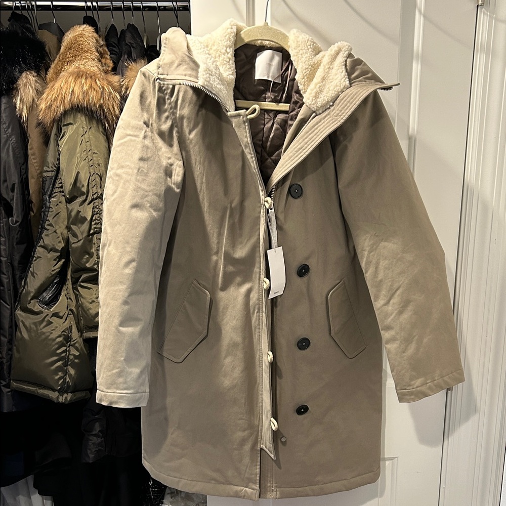 Mango Quilted Jacket with Cream Lining